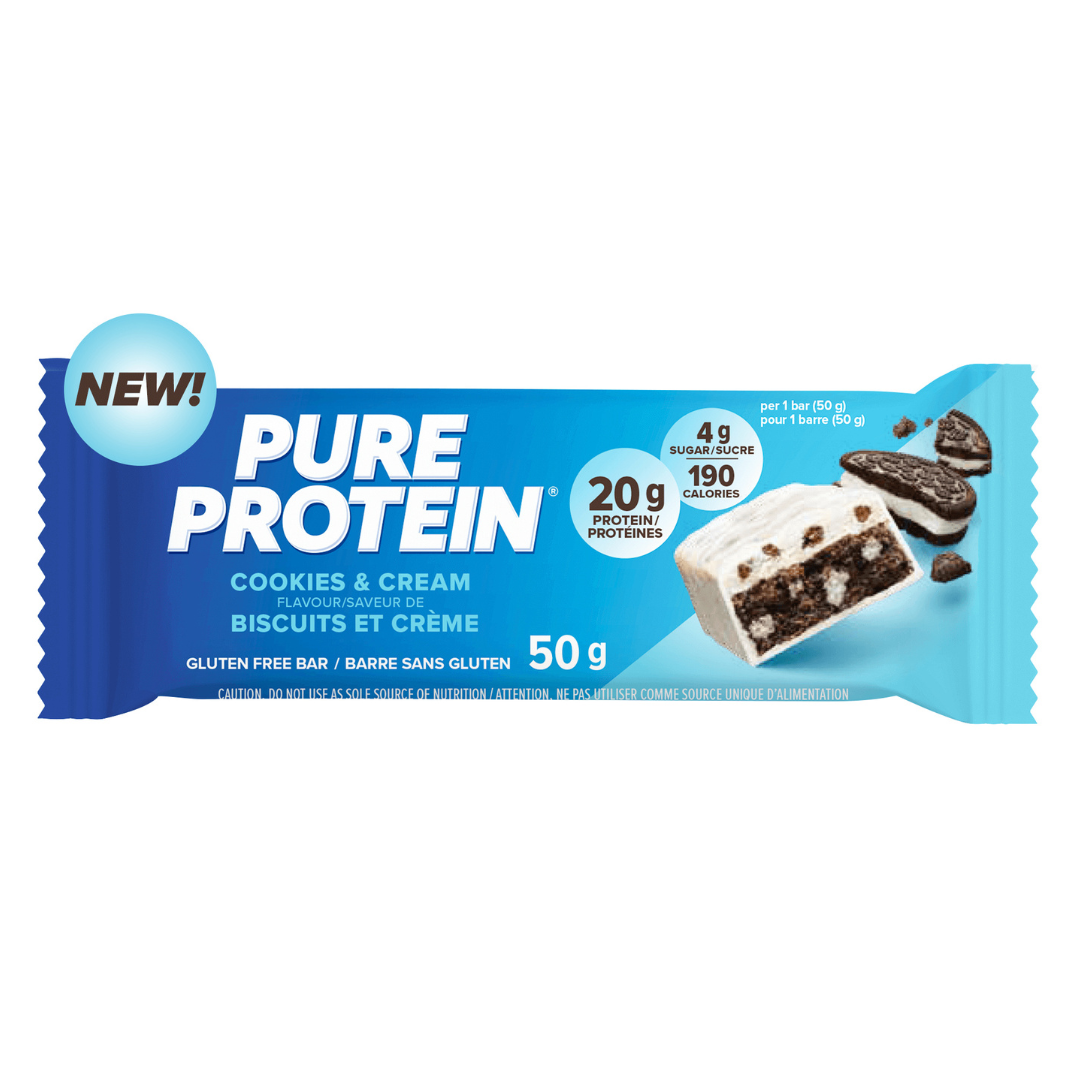 Pure Protein Bar - Cookies & Cream - Single Bar – Mix It Up Munchies & More