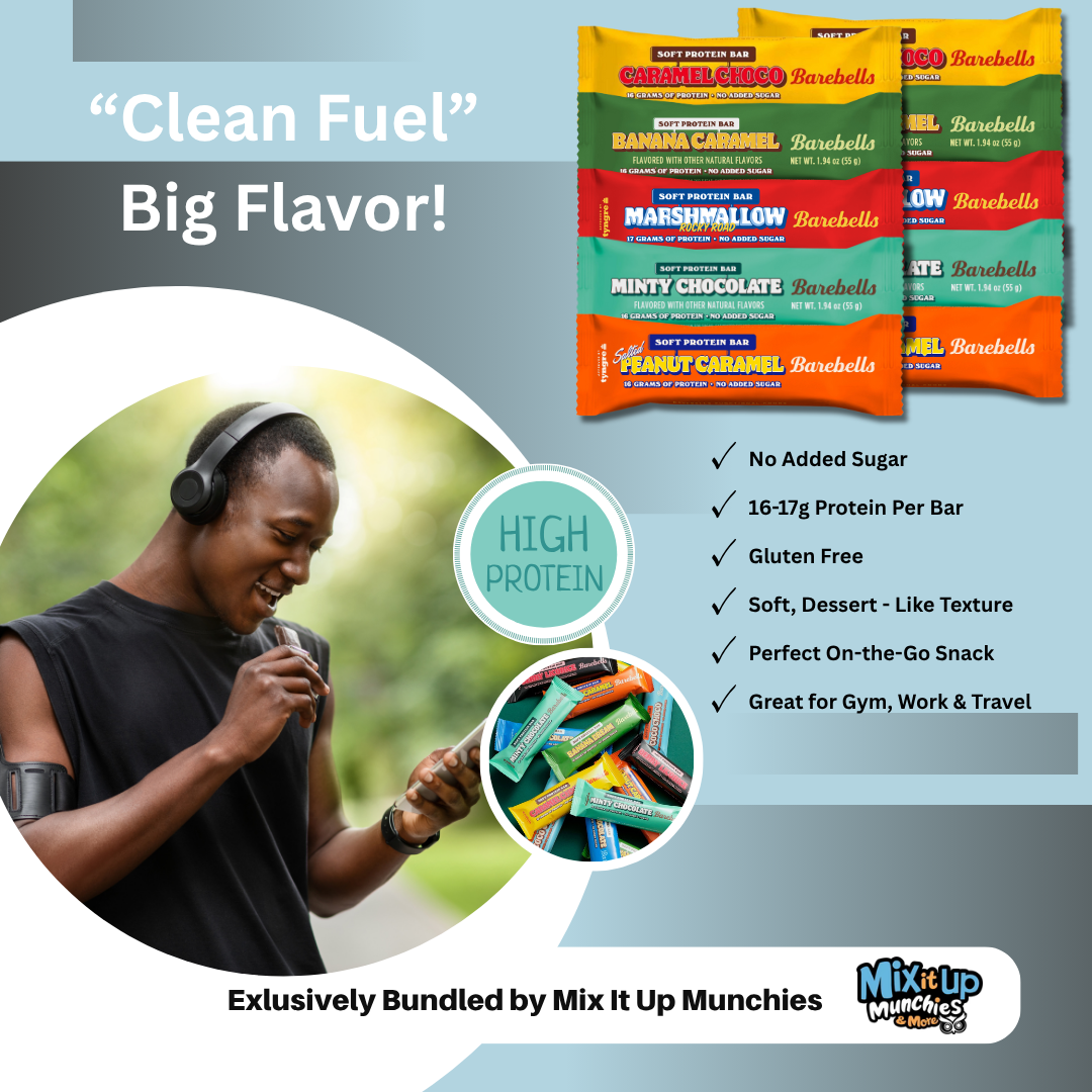 Barebells Soft Protein Bars – Dessert Pack – 10 Bars, 5 Flavors (2 Each)