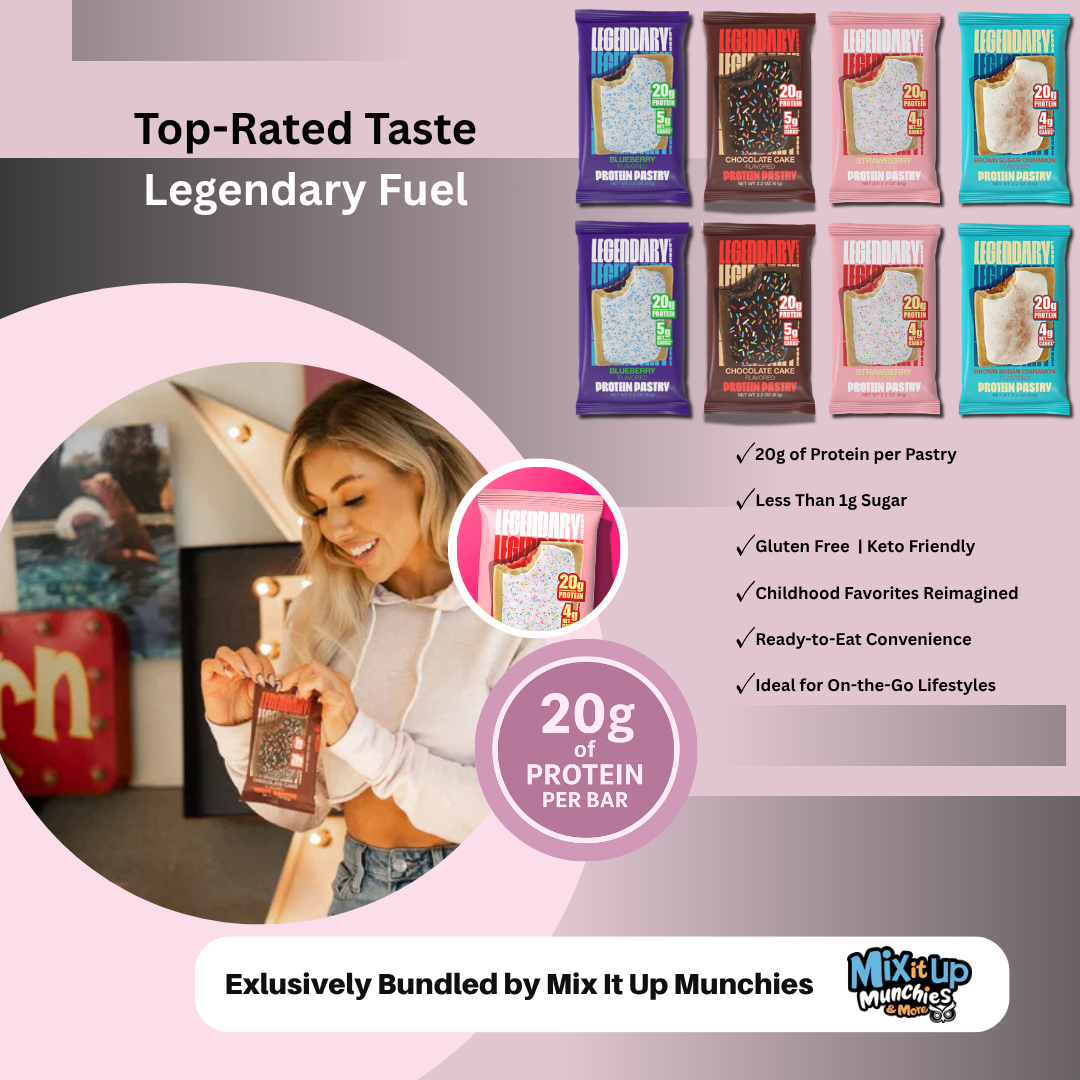 Legendary Protein Pastries – Top Flavors Pack – 8 Count (3 Flavors)