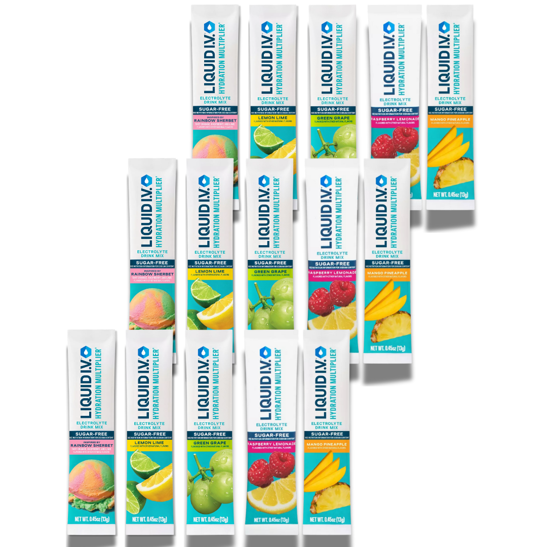 Liquid IV Sugar Free – Bold Flavors Variety Pack – 15 Sticks, 5 Flavors