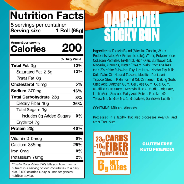 Legendary Protein Sweet Roll - Caramel Sticky Bun