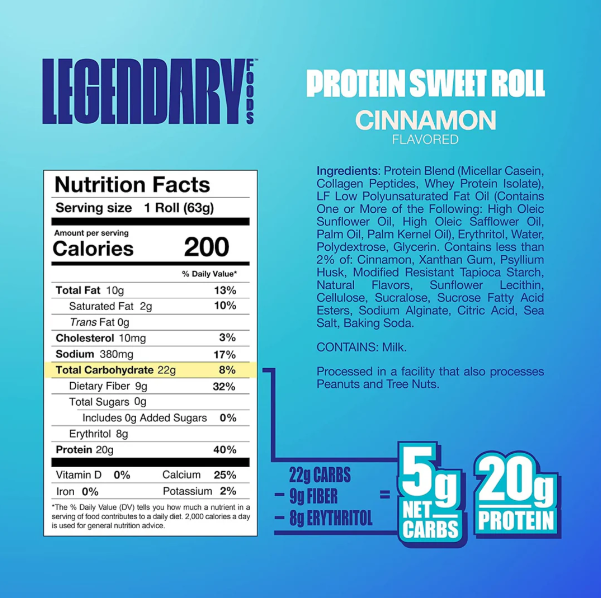 Legendary Protein Sweet Roll - Cinnamon