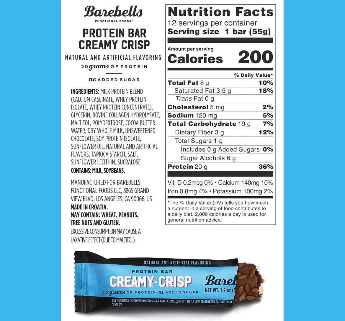 Barebells - Creamy Crisp (Single Bar)