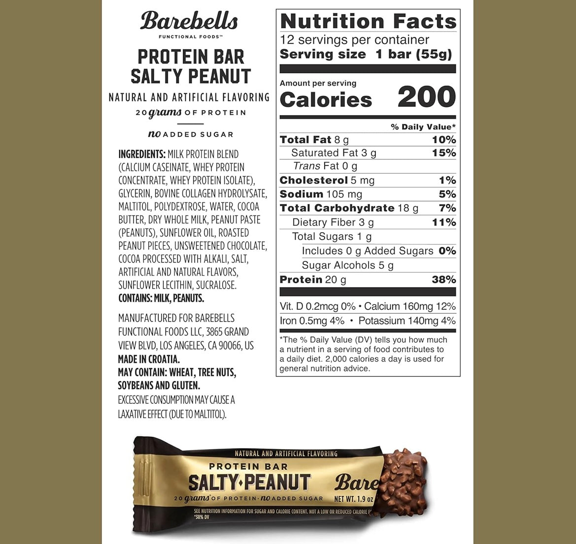 Barebells - Salty Peanut (Single Bar)