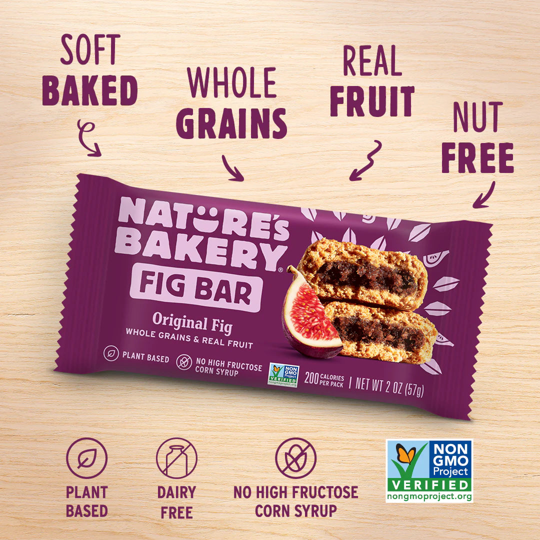 Nature’s Bakery Whole Wheat Fig Bar – Original Fig – Single Bar