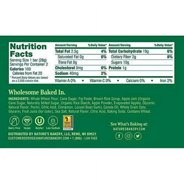 Nature’s Bakery Fig Bars – 6 Box Variety Pack – 6 Flavors, 36 Twin Packs