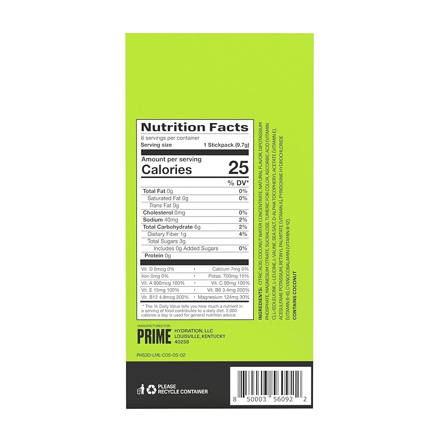 Prime Hydration Sticks - Lemon Lime