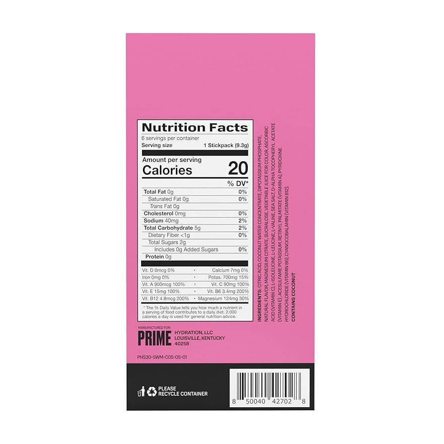 Prime Hydration Sticks - Strawberry Watermelon