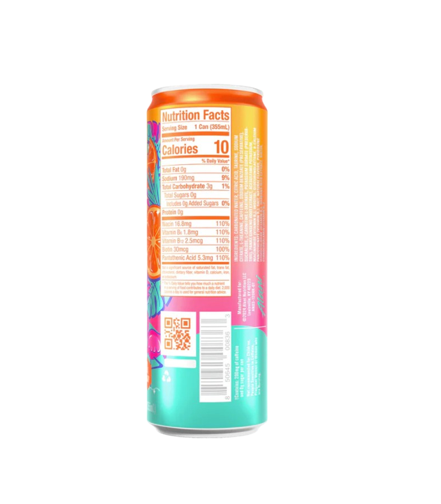 Alani Nu Energy Drink - Orange Kiss (12 oz) Individual Drink