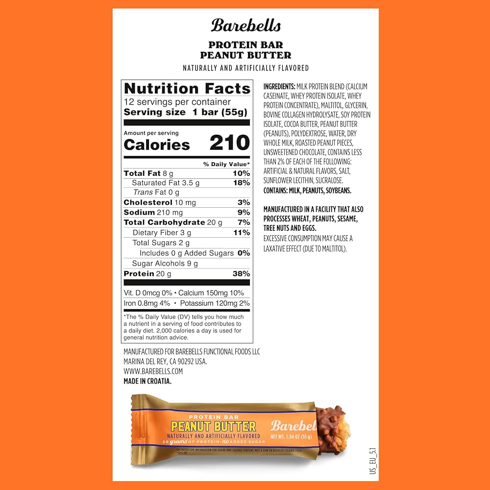 Barebells - Peanut Butter (Single Bar)