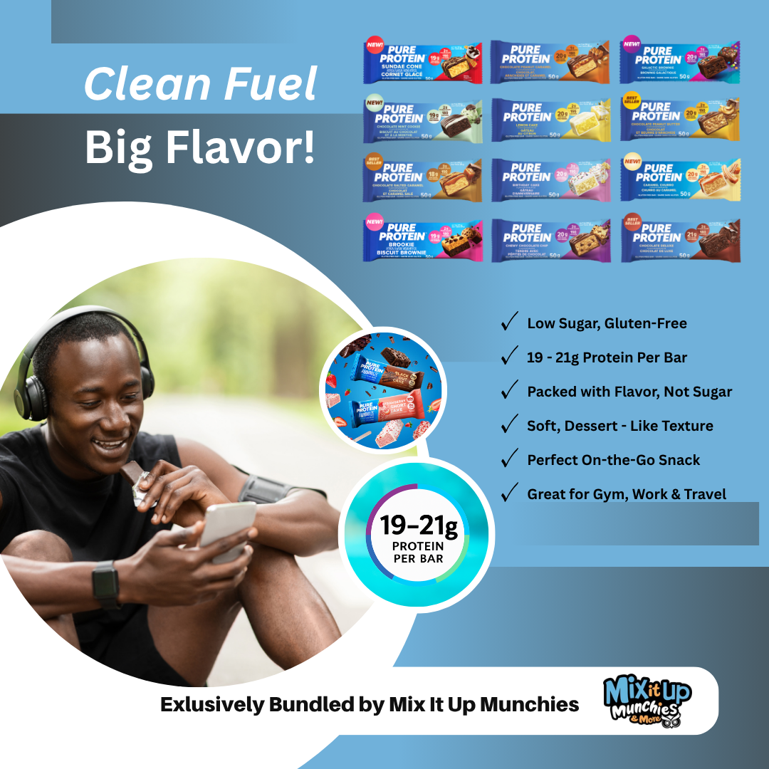 Pure Protein Bars – Signature Series Sampler – 12 Bars, 12 Flavors