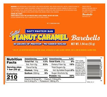 Barebells Protein Bar – Salted Peanut Caramel (Single Bar)