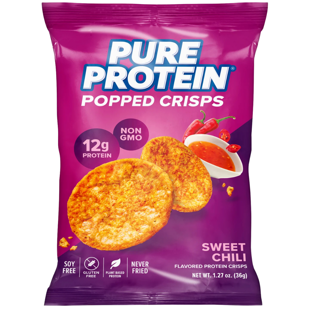 Pure Protein Popped Crisps – Sweet Chili – Single Bag