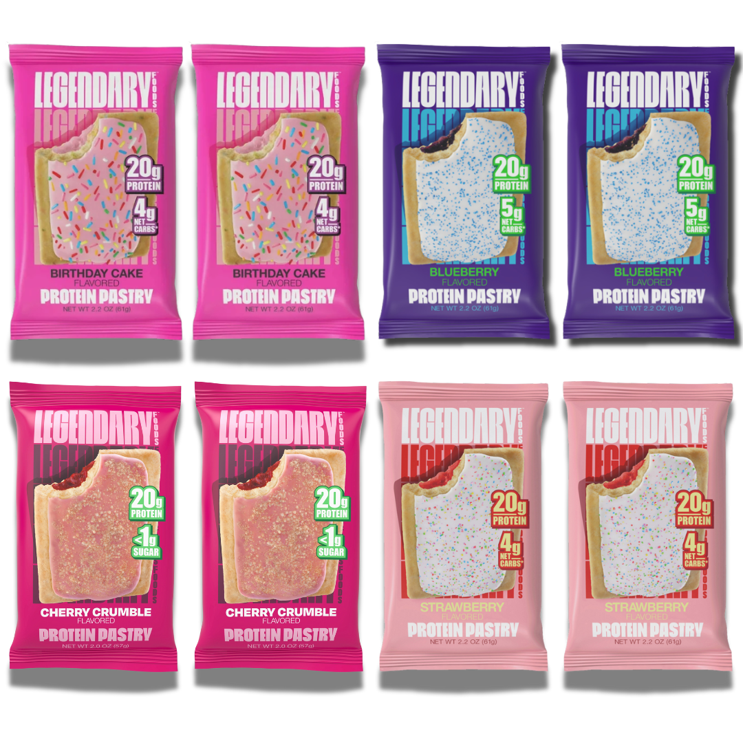 Legendary Protein Pastries – Fruity Favorites Pack – 8 Count (3 Flavors)