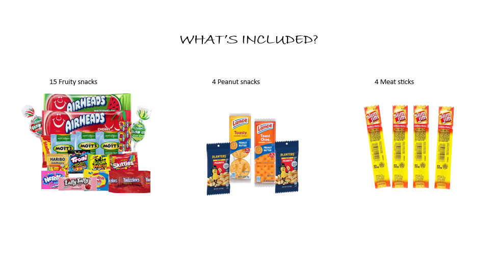 Snack Time Favorites – Chips, Crackers, Granola Bars, Cookies, Candy & Fruit Snacks (45 Snacks)