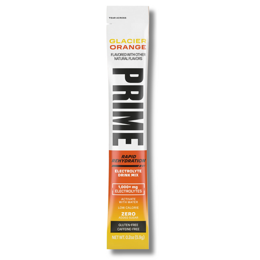 Prime Rapid Rehydration Electrolyte Stick - Glacier Orange - Single Stick