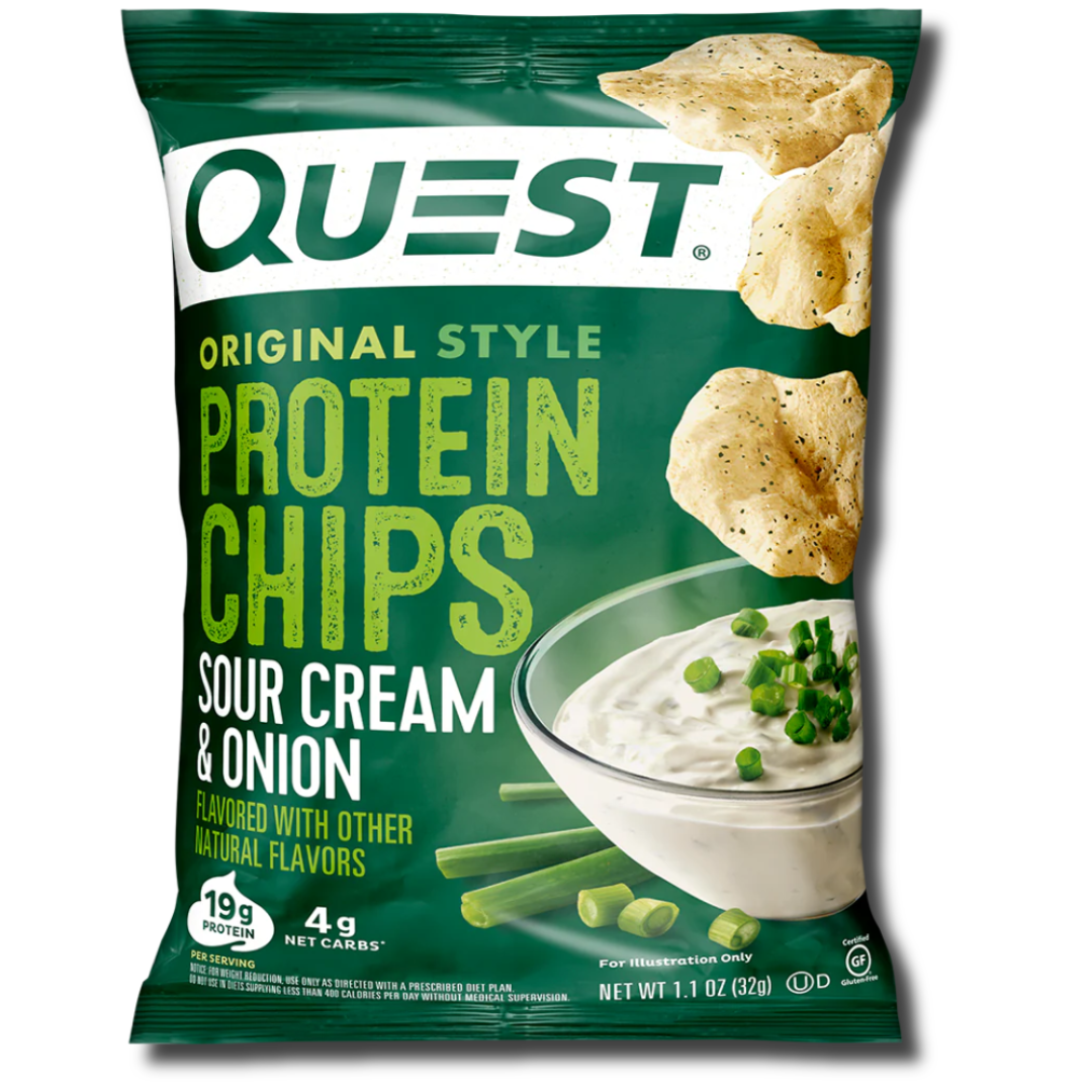 Quest Protein Chips - Sour Cream & Onion - Single Bag