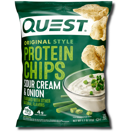 Quest Protein Chips - Sour Cream & Onion - Single Bag