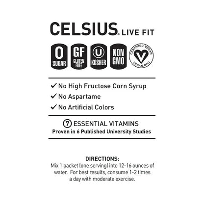 Celsius Powder Packets – Fan Favorites Variety Pack – 30 Sticks, 3 Flavors