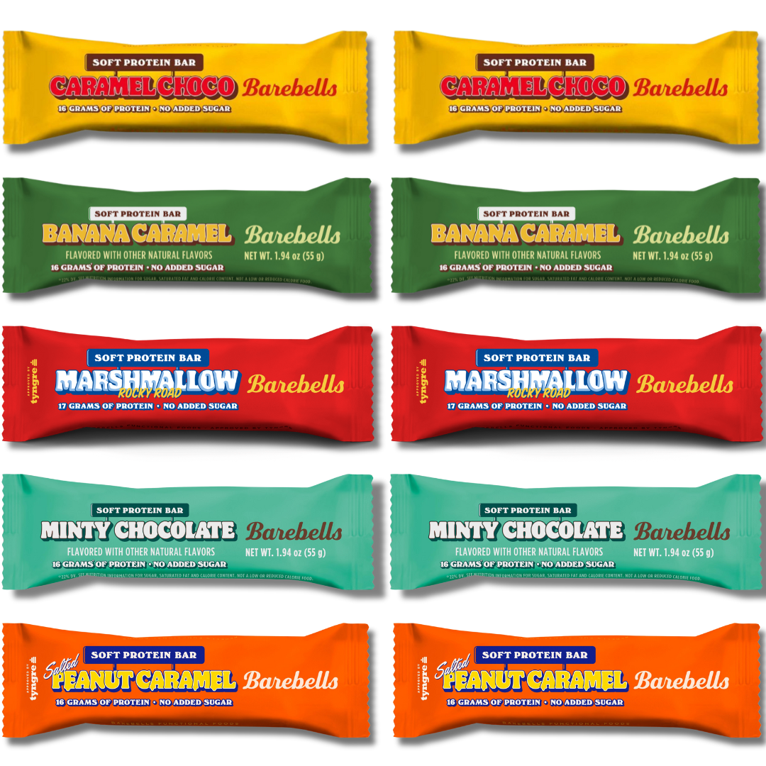 Barebells Soft Protein Bars – Dessert Pack – 10 Bars, 5 Flavors (2 Each)