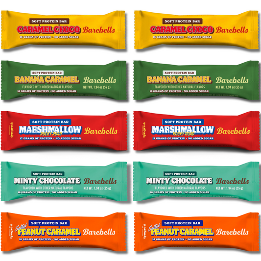 Barebells Soft Protein Bars – Dessert Pack – 10 Bars, 5 Flavors (2 Each)
