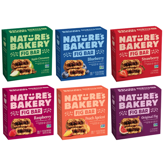 Nature’s Bakery Fig Bars – 6 Box Variety Pack – 6 Flavors, 36 Twin Packs