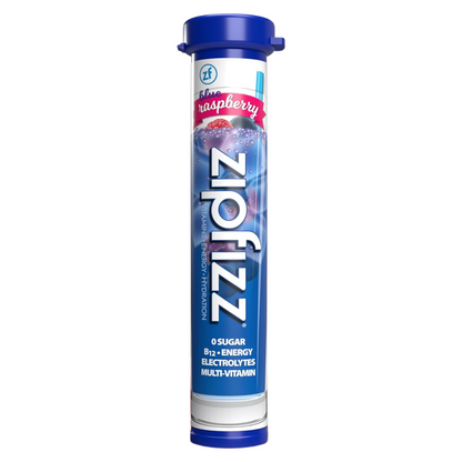 Zipfizz Energy Drink Mix Powder - Blue Raspberry - Single Tube