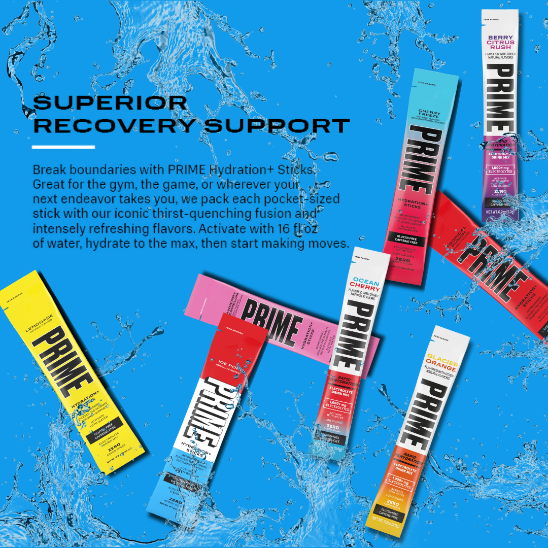 Prime Hydration Sticks – Mixed Flavor Bundle – 15 Count (5 Flavors)