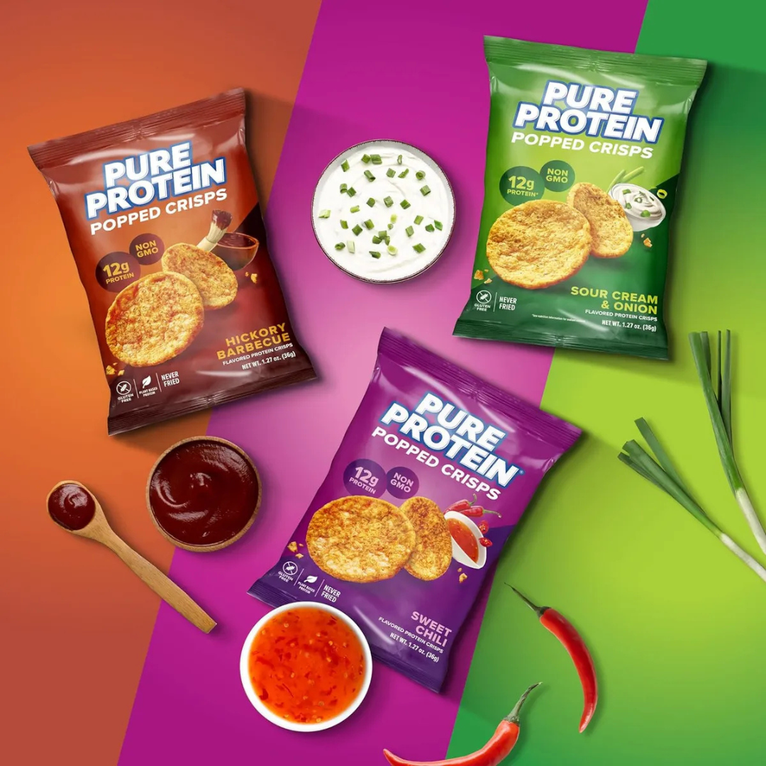 Pure Protein Popped Crisps – Hickory Barbecue – Single Bag
