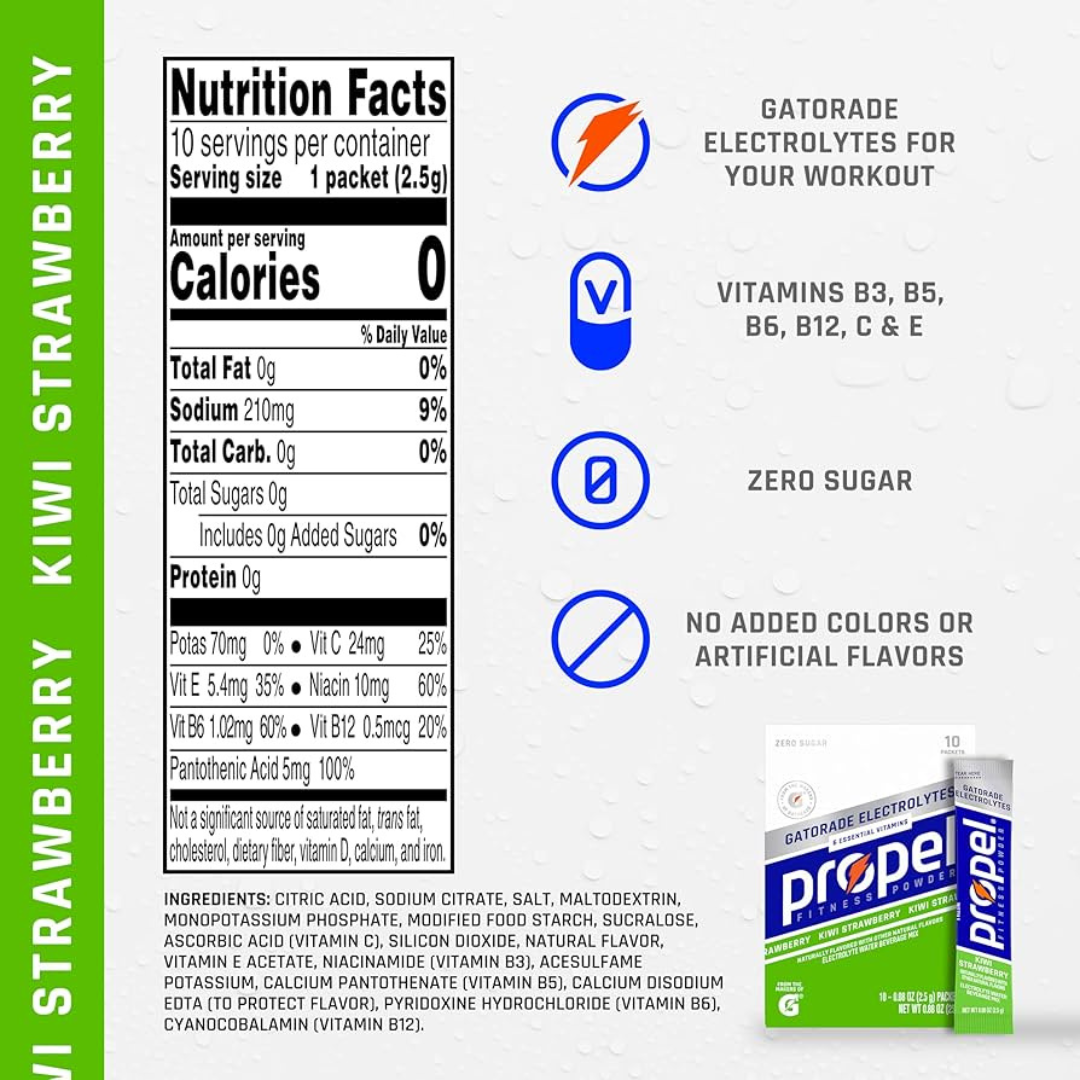 Propel Electrolyte Powder - Kiwi Strawberry - Single Stick