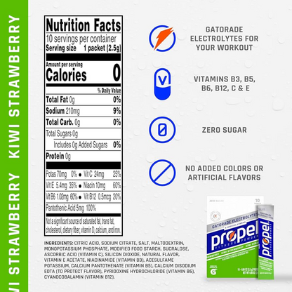 Propel Electrolyte Powder - Kiwi Strawberry - Single Stick
