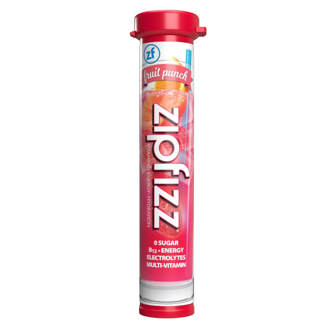 Zipfizz Energy Drink Mix Powder - Fruit Punch - Single Tube