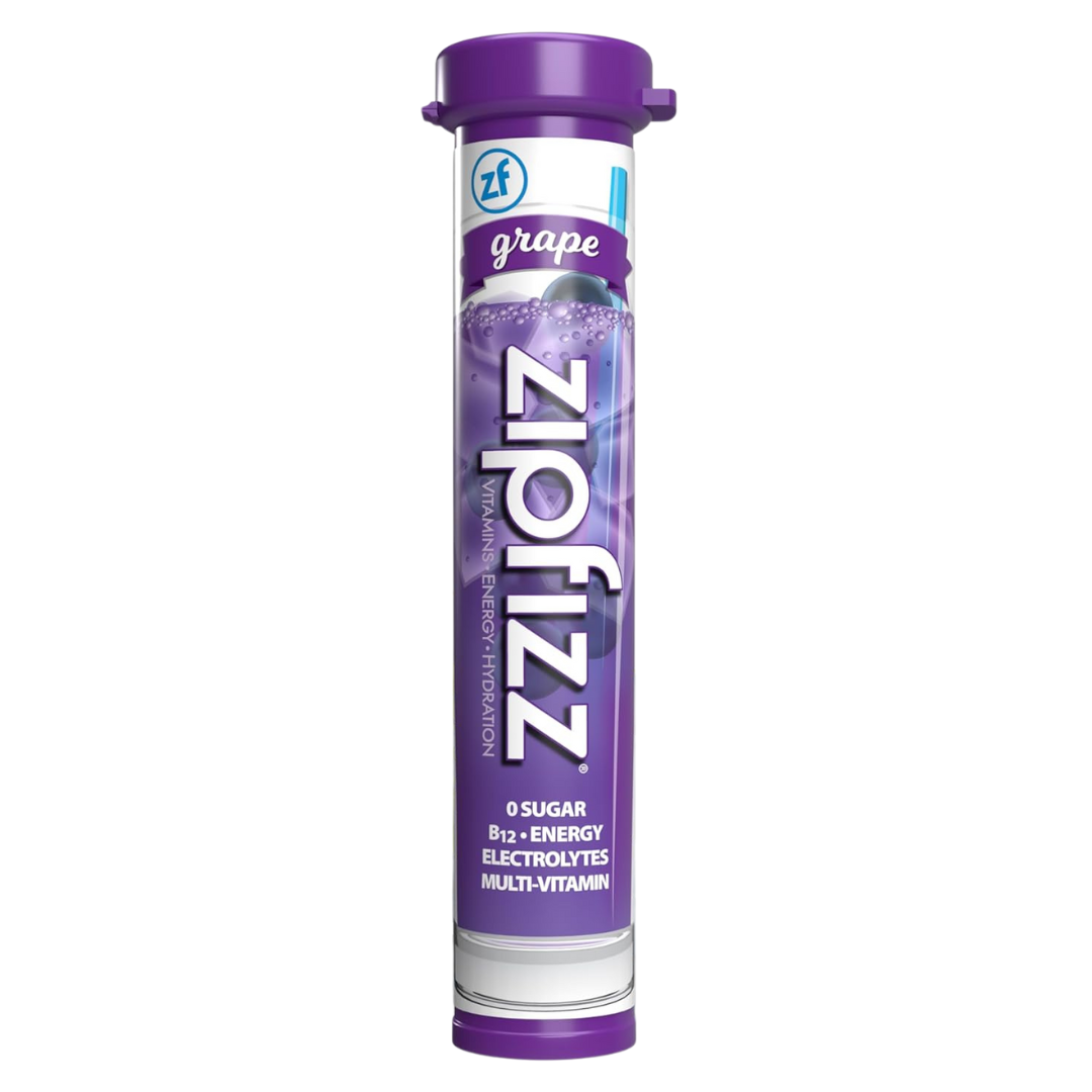 Zipfizz Energy Drink Mix Powder - Grape - Single Tube