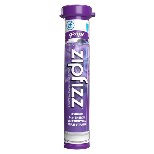 Zipfizz Energy Drink Mix Powder - Grape - Single Tube