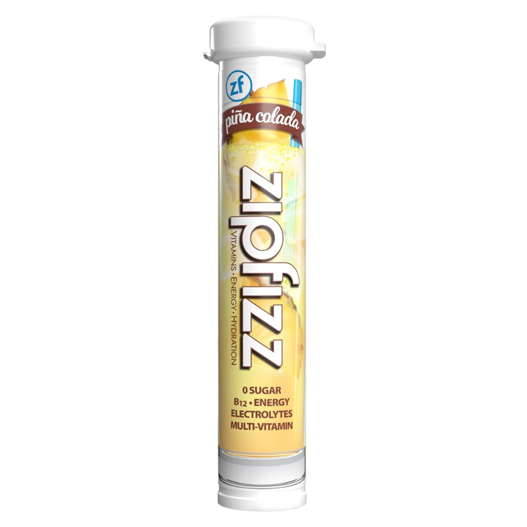 Zipfizz Energy Drink Mix Powder - Pina Colada - Single Tube