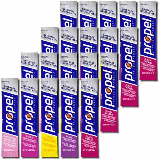 Propel Electrolyte Powder Sticks – All-Star Variety Pack – 20 Count (5 Flavors)