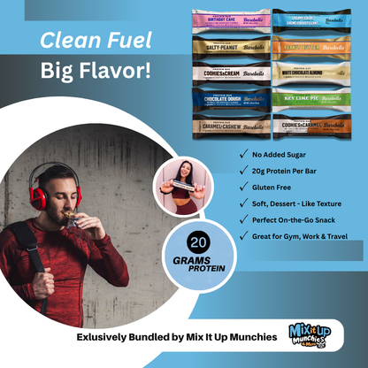 Barebells Protein Bars – Signature Flavor Variety Pack – 10 Bars, 10 Flavors