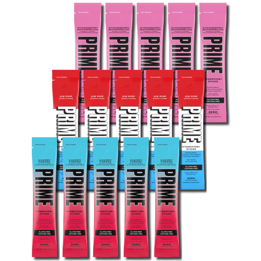 Prime Hydration Sticks – Berry Freeze Variety Pack – 15 Sticks, 3 Flavors