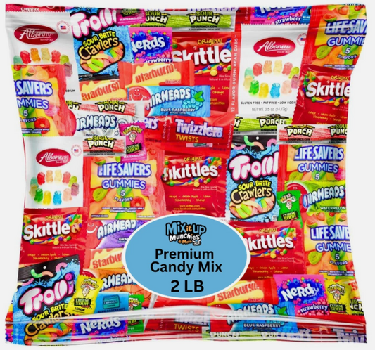 Candy Mix – 2 LB Premium Assortment – Individually Wrapped Favorites