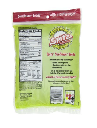 Spitz Sunflower Seeds Variety Pack, 5 Full-Size Bags, Includes Dill Pickle, Salted, BBQ, Chili Lime & Cracked Pepper Flavors, Roasted Sunflower Seed Snack Assortment