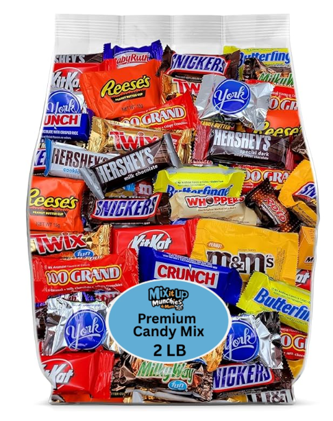 Candy Mix – 2 LB Premium Chocolate Assortment – Individually Wrapped Favorites