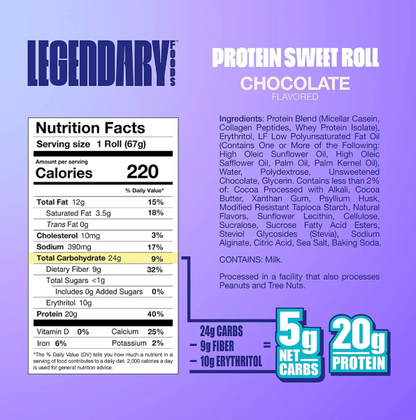 Legendary Protein Sweet Roll - Chocolate