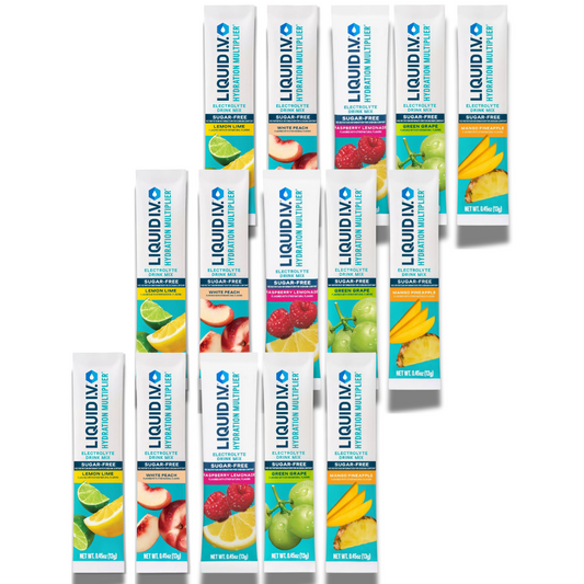 Liquid IV Sugar Free – Everyday Essentials Variety Pack – 15 Sticks, 5 Flavors