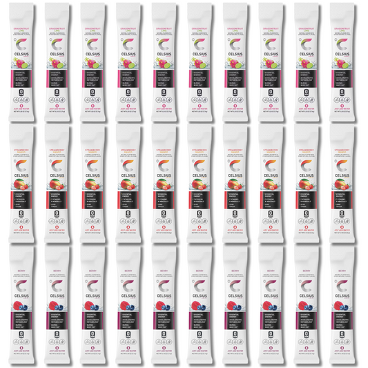 Celsius Powder Packets – Fan Favorites Variety Pack – 30 Sticks, 3 Flavors