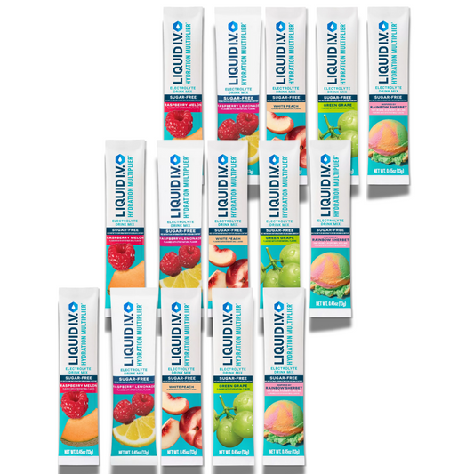 Liquid IV Sugar Free – Fruit Stand Variety Pack – 15 Sticks, 5 Flavors