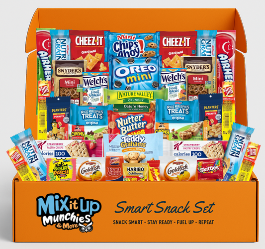Snack Variety Pack – Assorted Chips, Crackers, Granola Bars, Breakfast Bars, Cookies, Candy & Fruit Snacks – College Care Package, Office, School, Military & Travel