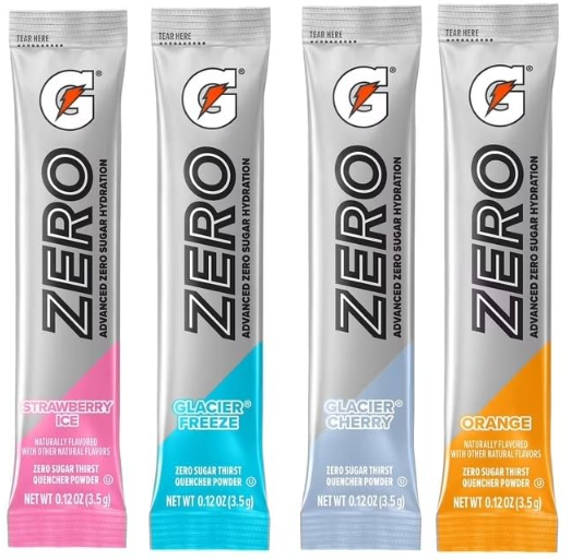 Gatorade G Zero Powder Variety – 40 Count (4 Flavors)