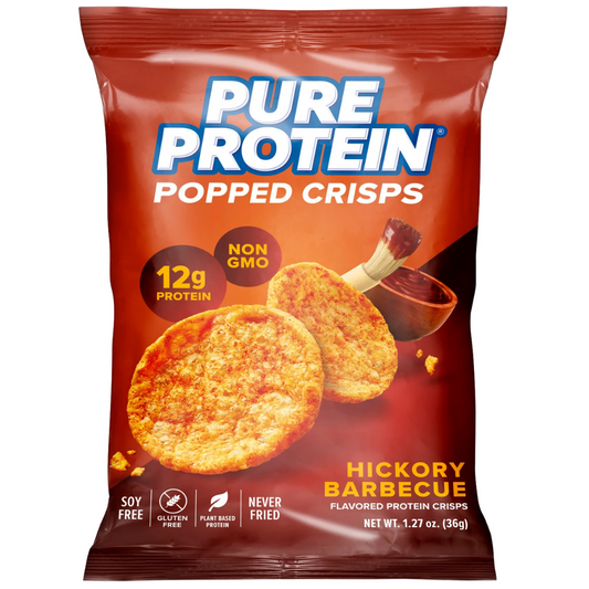Pure Protein Popped Crisps – Hickory Barbecue – Single Bag