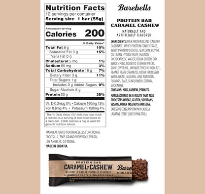Barebells - Caramel Cashew (Single Bar)