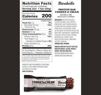 Barebells - Cookies & Cream (Single Bar)